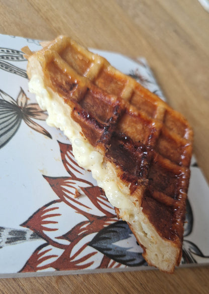 Gaufre feuilletée au riz : pâte à croissant crousti-moelleuse